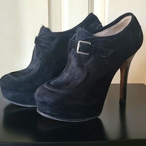 Micheal Kors horse hair platform stillettos